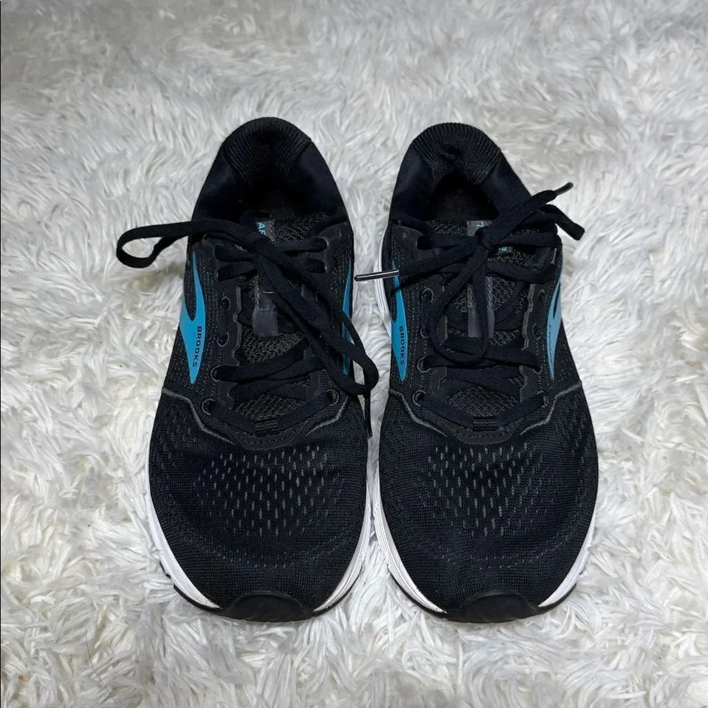 WOMEN’S BROOKS ARIEL 20 BLACK/BLUE ATHLETIC RUNNING SHOES